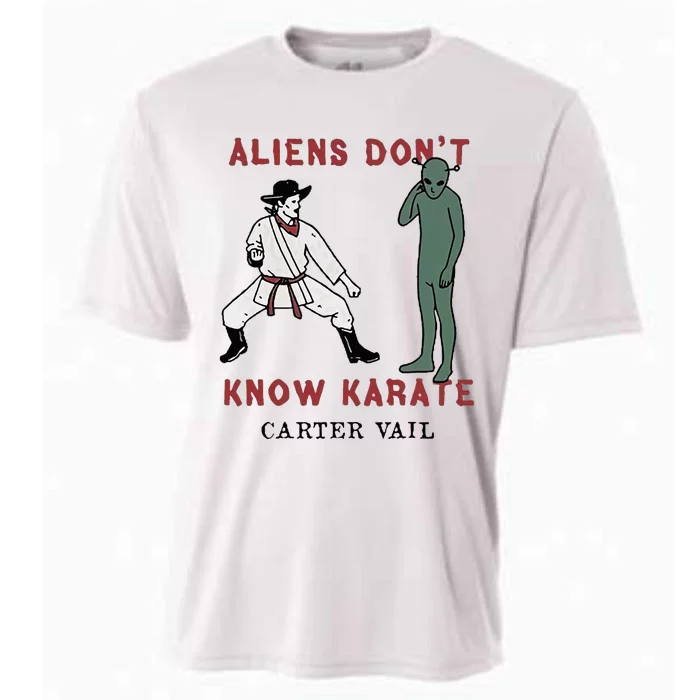 Carter Vail Aliens Dont Know Karate Cooling Performance Crew T-Shirt