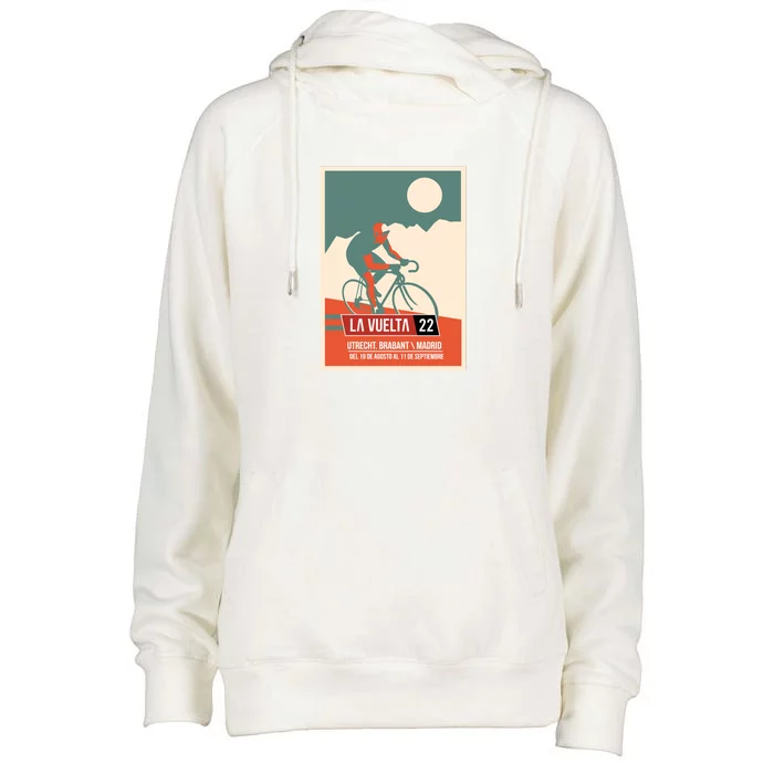 Cycling Vuelta A España Womens Funnel Neck Pullover Hood