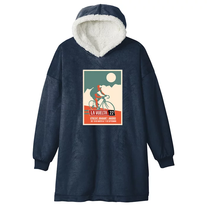 Cycling Vuelta A España Hooded Wearable Blanket