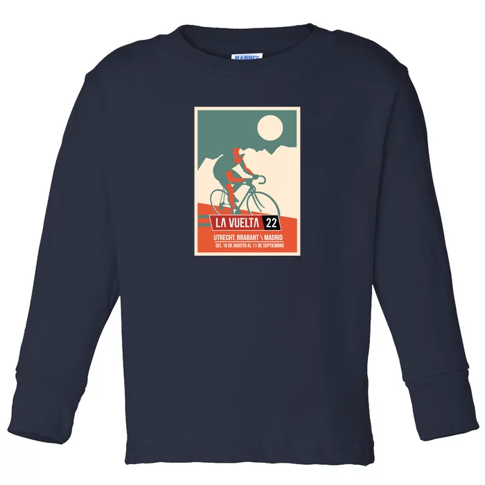 Cycling Vuelta A España Toddler Long Sleeve Shirt