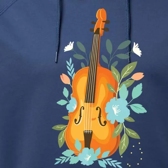 Cool Violin Art For Men Women Orchestra Teacher Viola Player Performance Fleece Hoodie