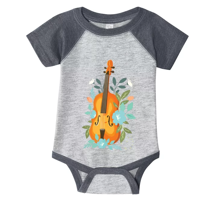 Cool Violin Art For Men Women Orchestra Teacher Viola Player Infant Baby Jersey Bodysuit