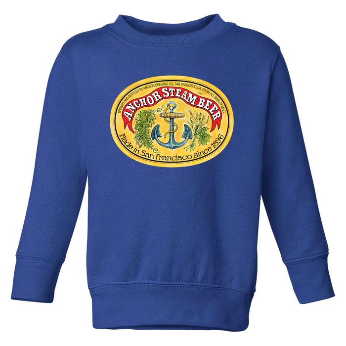 Classic Vintage Anchor Premium Steam Beer Toddler Sweatshirt