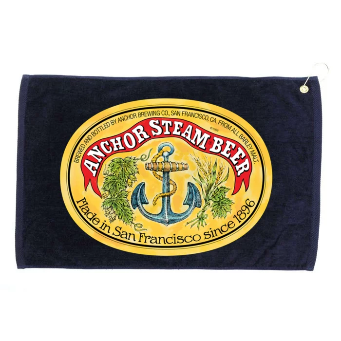 Classic Vintage Anchor Premium Steam Beer Grommeted Golf Towel