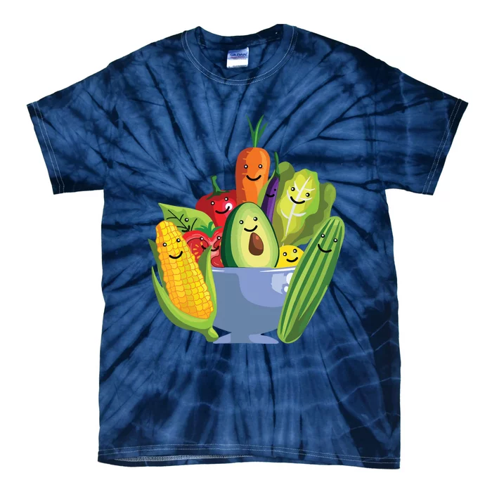 Cute Vegetarian Art For Men Women Vegan Food Veggie Lovers Tie-Dye T-Shirt