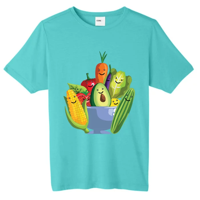 Cute Vegetarian Art For Men Women Vegan Food Veggie Lovers ChromaSoft Performance T-Shirt