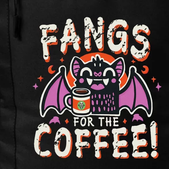 Cute Vampire Bat Fangs For The Coffee! Halloween Daily Commute Backpack