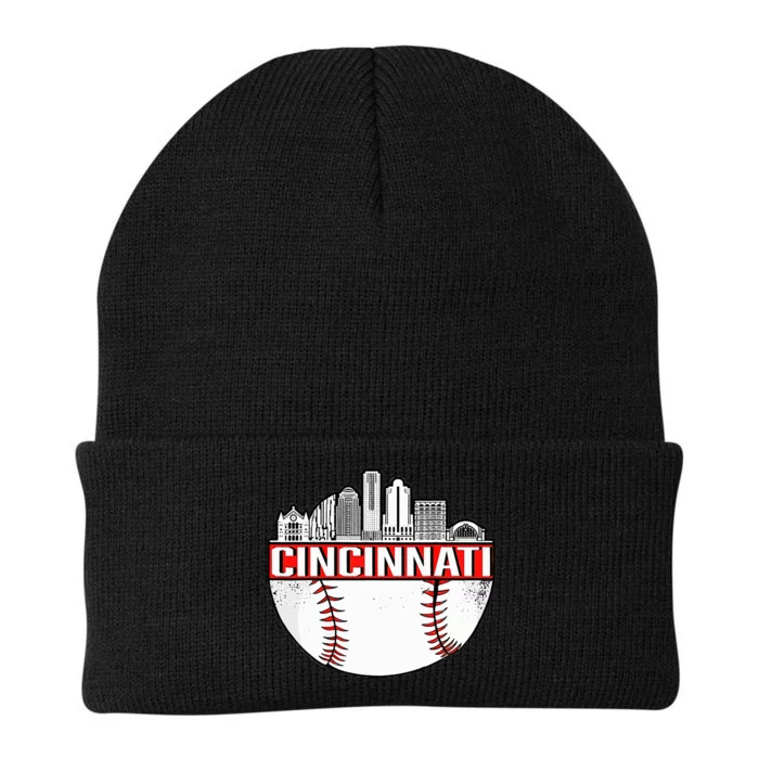 Cincinnati Vintage Baseball Distressed Knit Cap Winter Beanie