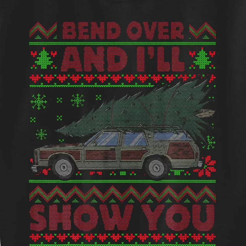 Christmas Vacation Bend Over And ILl Show You Xmas Kids Sweatshirt