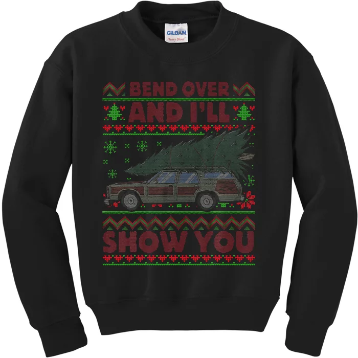 Christmas Vacation Bend Over And ILl Show You Xmas Kids Sweatshirt