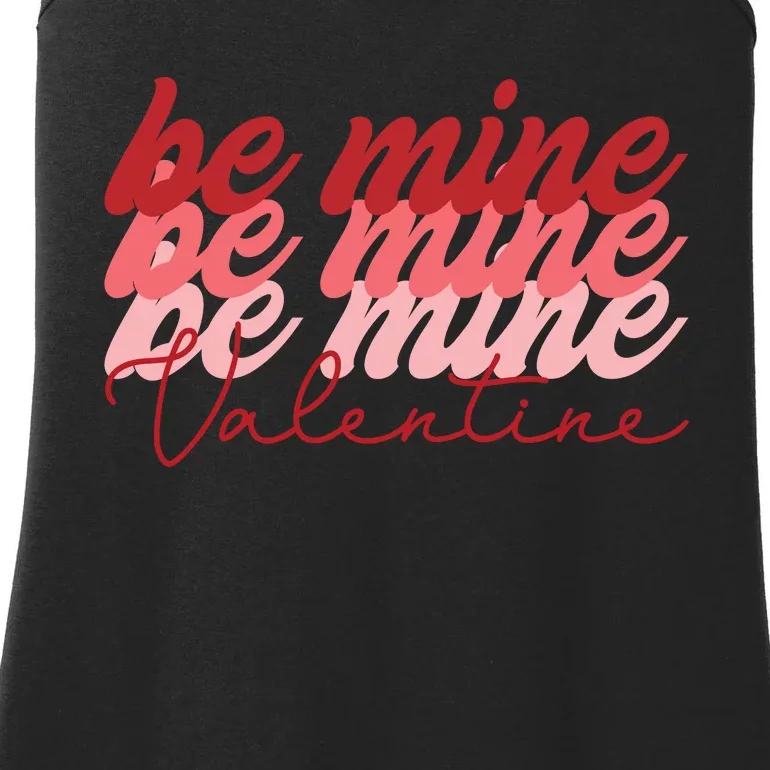 Cute Valentine's Be Mine Ladies Essential Tank