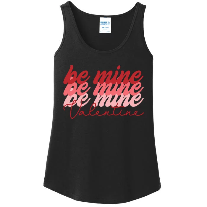 Cute Valentine's Be Mine Ladies Essential Tank