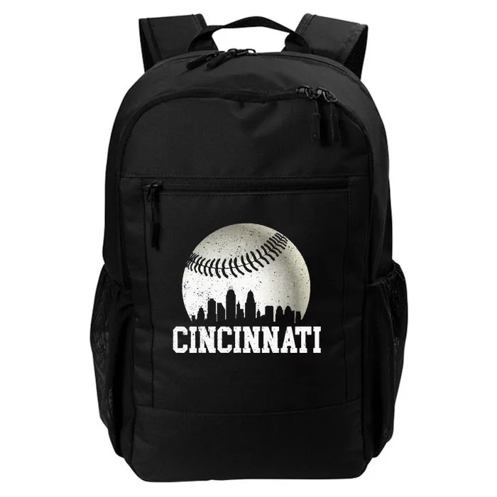 Cincinnati Vintage Baseball Distressed Retro Daily Commute Backpack