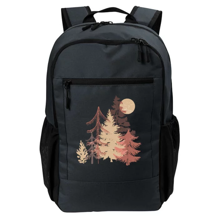 Cute Vintage Boho Pinetree Forest Daily Commute Backpack