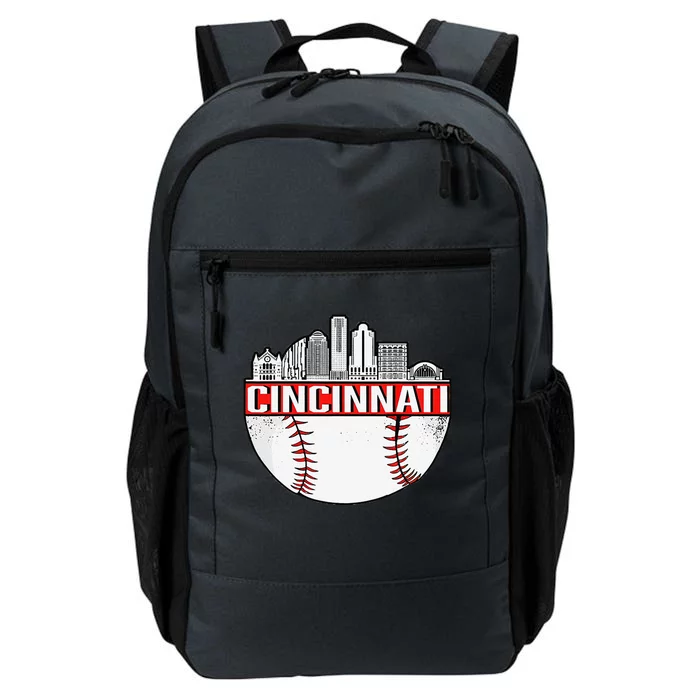 Cincinnati Vintage Baseball Distressed Retro Daily Commute Backpack