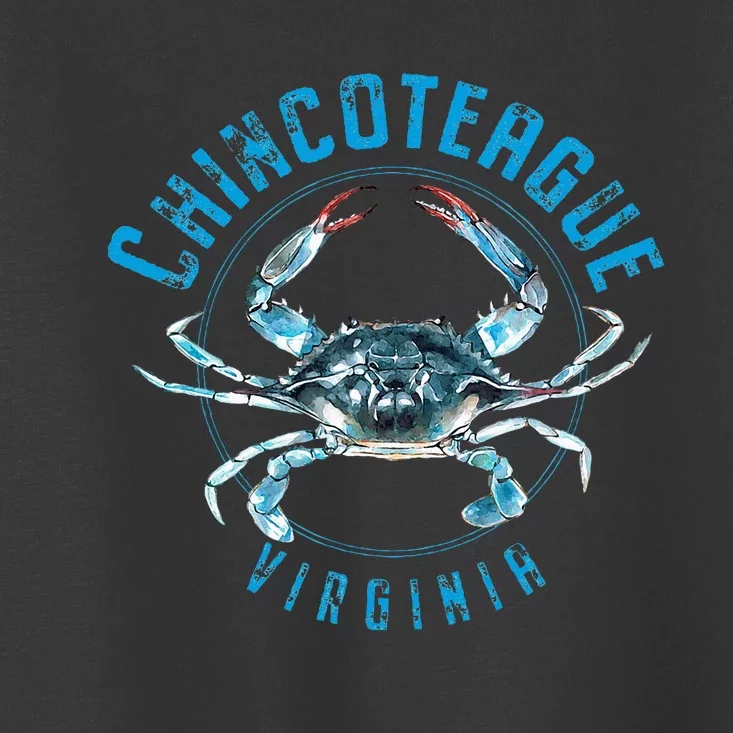 Chincoteague Virginia Blue Crab Design Toddler T-Shirt