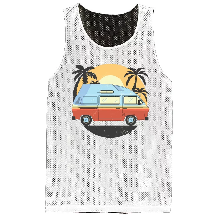 Camper Van Mesh Reversible Basketball Jersey Tank