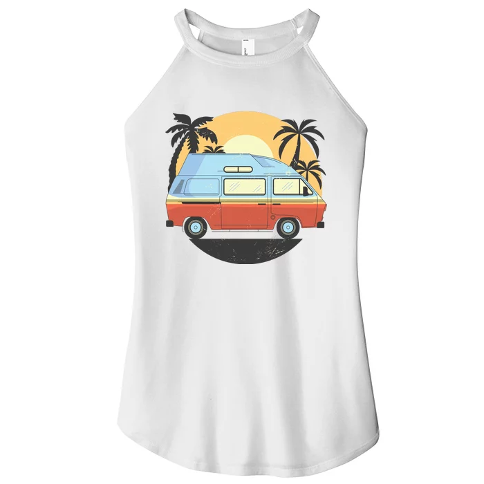 Camper Van Women’s Perfect Tri Rocker Tank