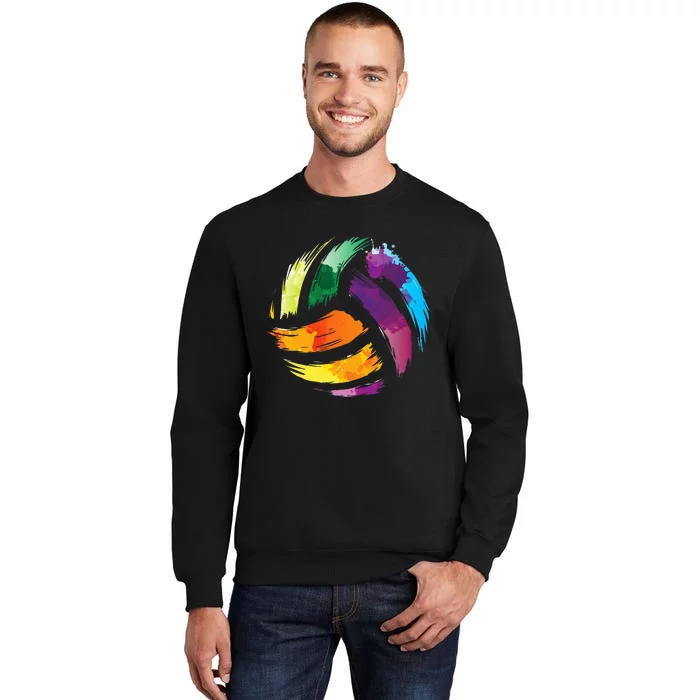 Colorful VolleyballCute Colorsplash Ball Gift Sweatshirt