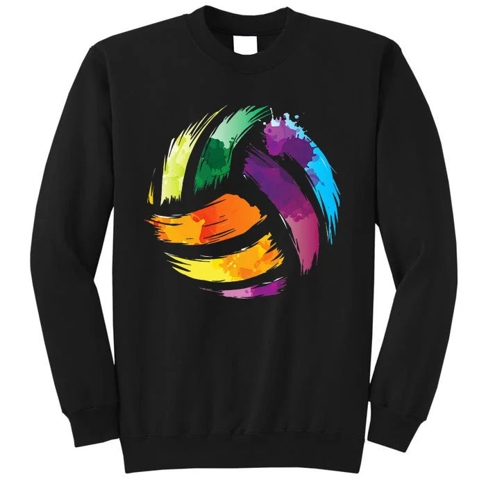 Colorful VolleyballCute Colorsplash Ball Gift Sweatshirt