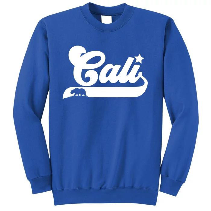 Cali Vintage California Bear Usa State Beauty Design Idea Gift Tall Sweatshirt