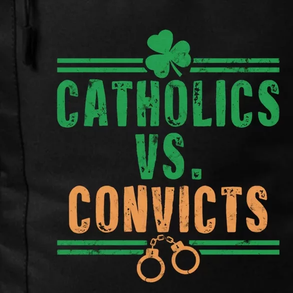 Catholics VS Convicts Funny Religion Daily Commute Backpack