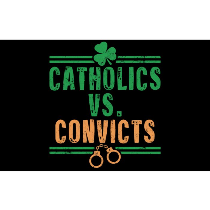 Catholics VS Convicts Funny Religion Bumper Sticker