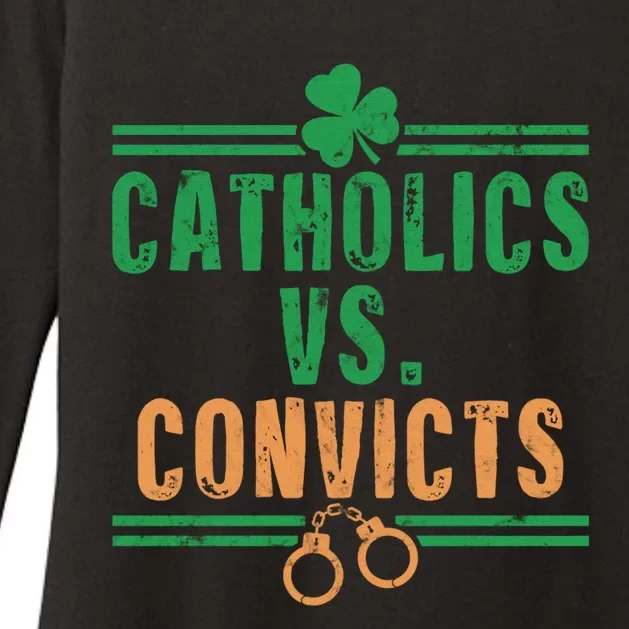 Catholics VS Convicts Funny Religion Womens CVC Long Sleeve Shirt