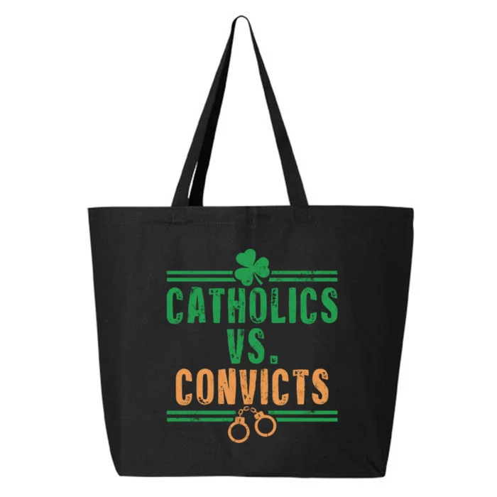 Catholics VS Convicts Funny Religion 25L Jumbo Tote