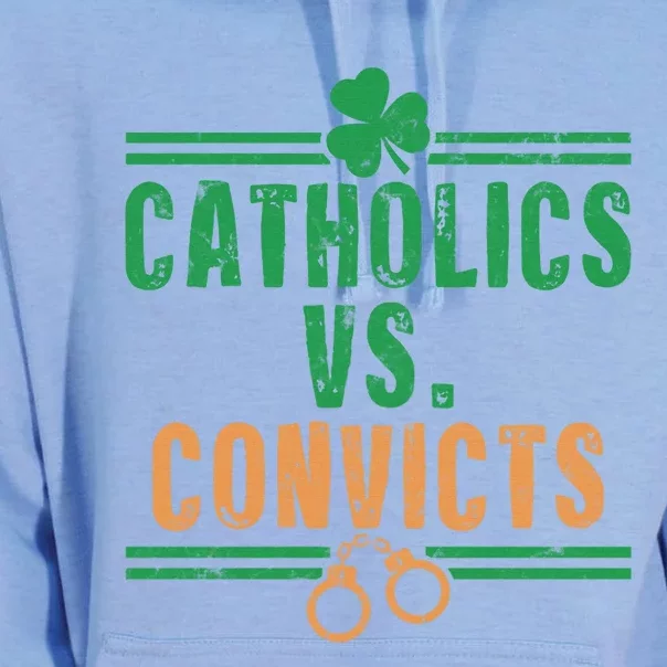 Catholics VS Convicts Funny Religion Unisex Surf Hoodie