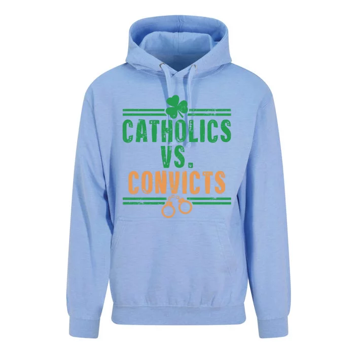 Catholics VS Convicts Funny Religion Unisex Surf Hoodie