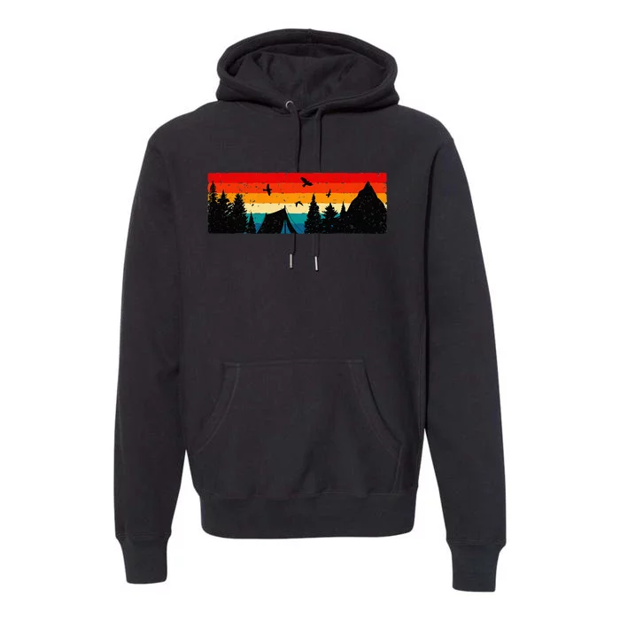 Camping vintage Camping Lover Outdoor Lover Premium Hoodie