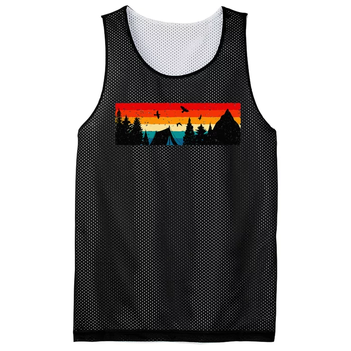 Camping vintage Camping Lover Outdoor Lover Mesh Reversible Basketball Jersey Tank