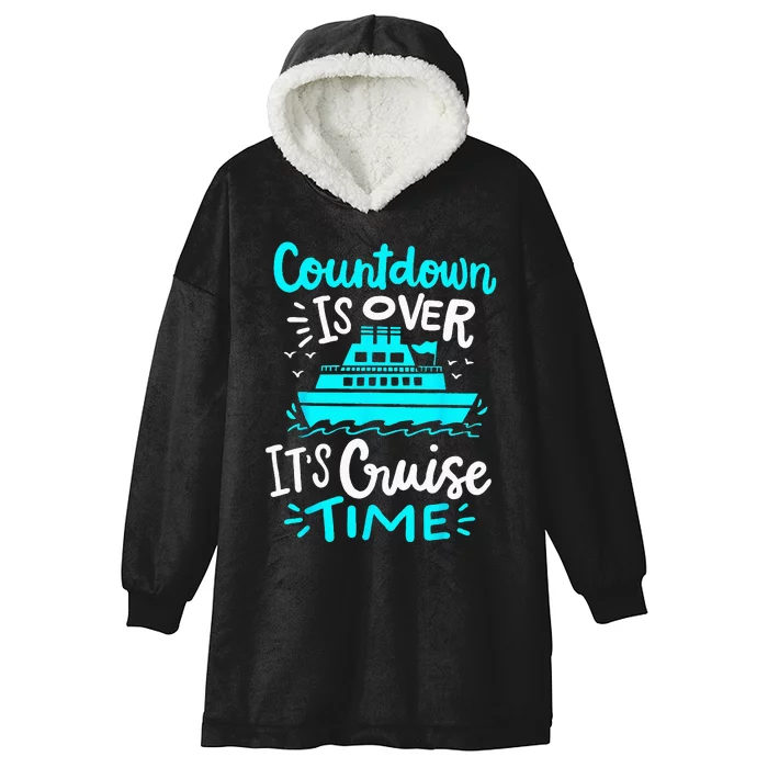 Cruise Vacation Hooded Wearable Blanket