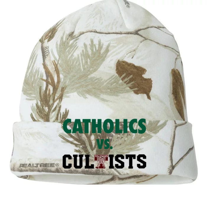 Catholics Vs Cultists Kati - 12in Camo Beanie