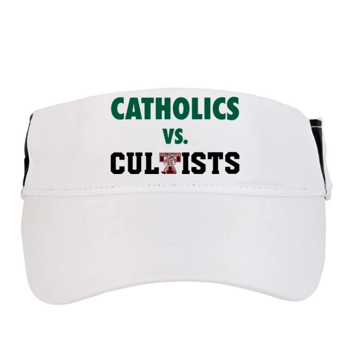 Catholics Vs Cultists Adult Drive Performance Visor