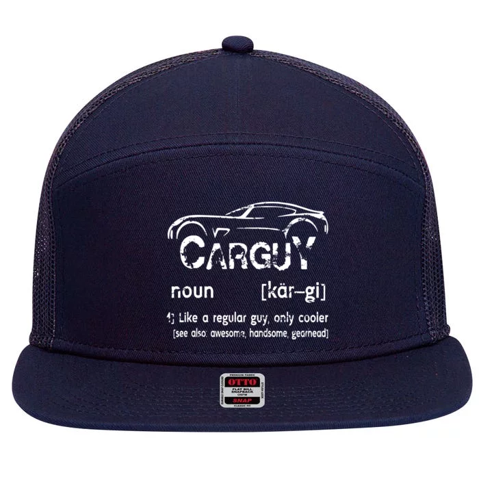 Carguy Vintage 7 Panel Mesh Trucker Snapback Hat