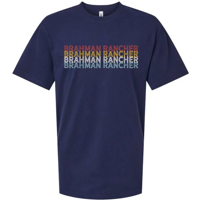 Cattle Vintage Cow Brahman Rancher Sueded Cloud Jersey T-Shirt