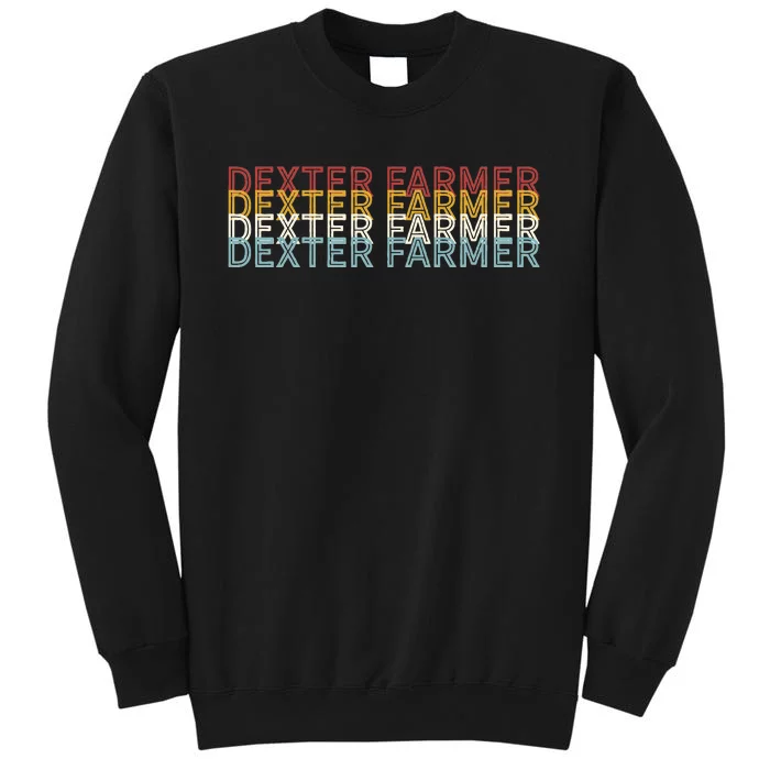 Cattle Vintage Cow D.E.X.Te.R Farmer Sweatshirt