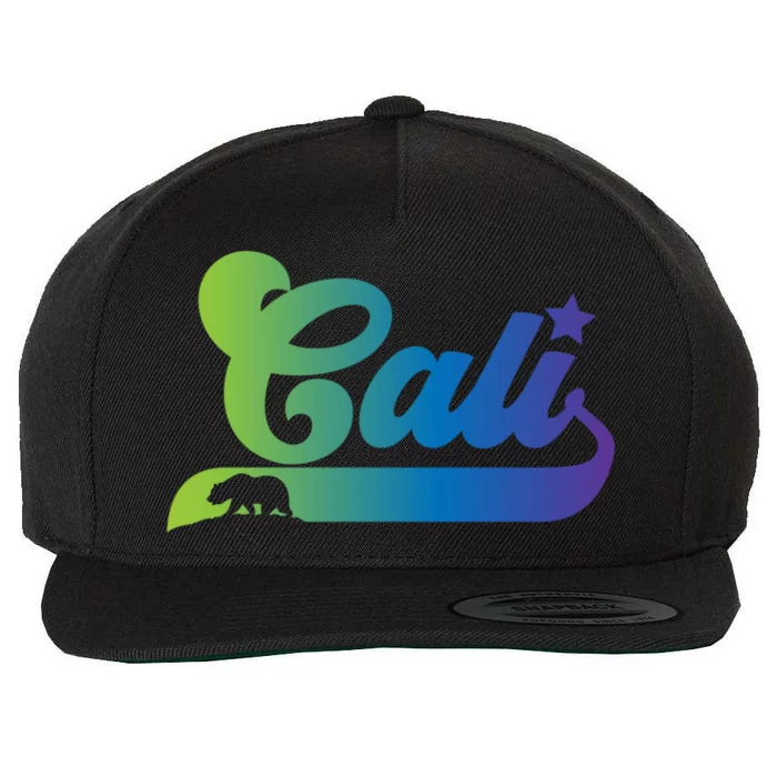 Cali Vintage California Bear Usa Wool Snapback Cap