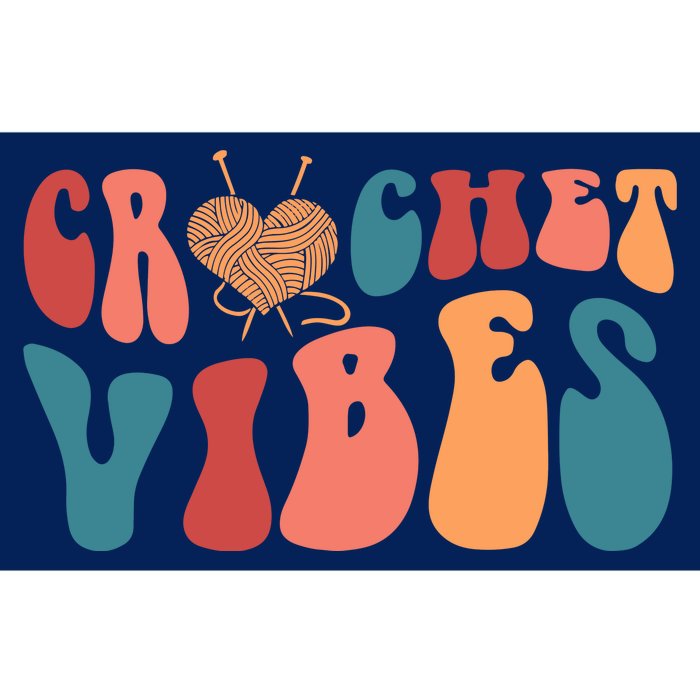 Crochet Vibes Crochet Lover Bumper Sticker