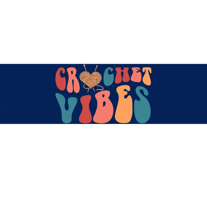 Crochet Vibes Crochet Lover Bumper Sticker