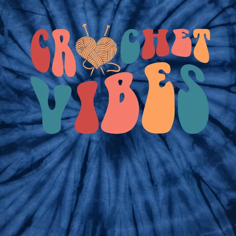 Crochet Vibes Crochet Lover Tie-Dye T-Shirt