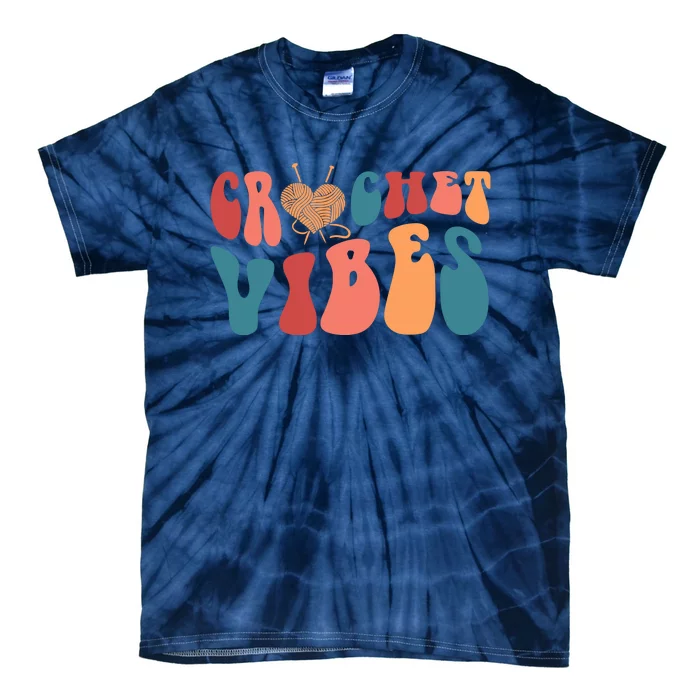 Crochet Vibes Crochet Lover Tie-Dye T-Shirt