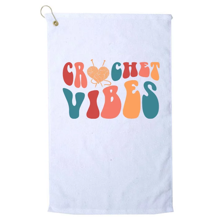 Crochet Vibes Crochet Lover Platinum Collection Golf Towel