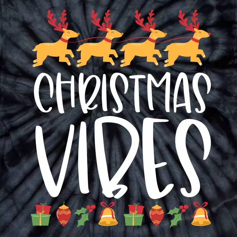 Christmas Vibes Tie-Dye T-Shirt