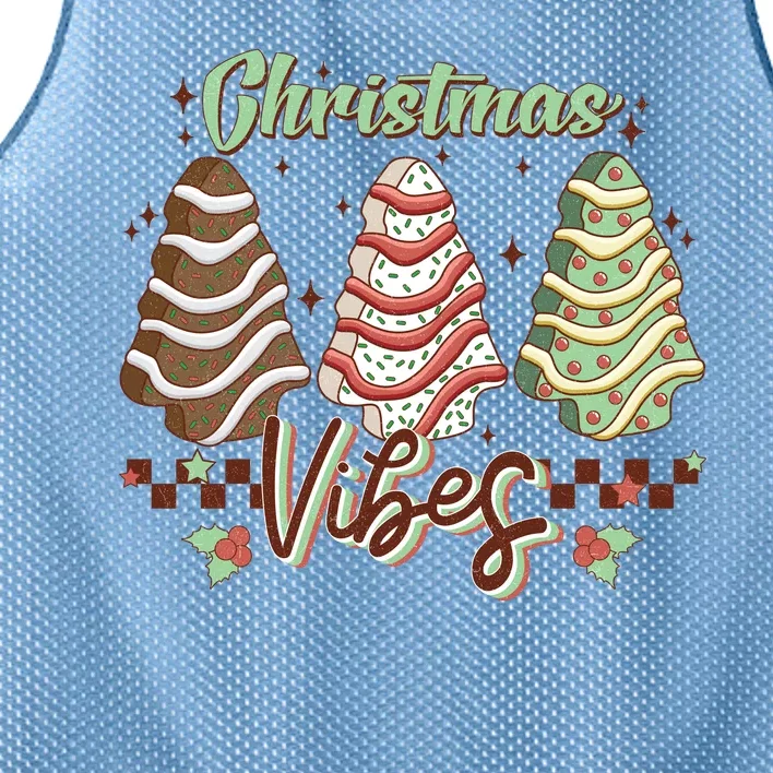 Christmas Vibes Cookie Tree Retro Mesh Reversible Basketball Jersey Tank