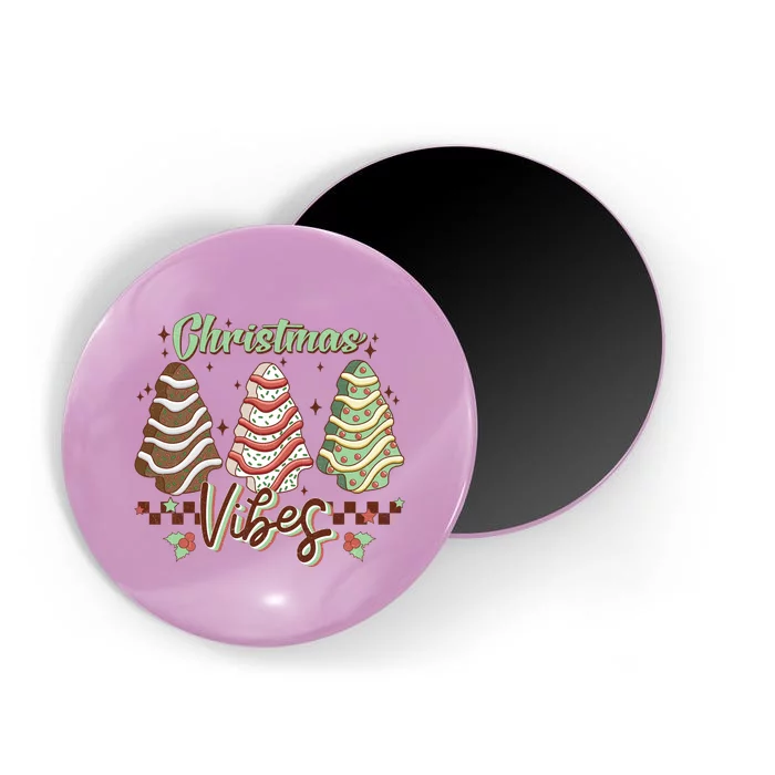 Christmas Vibes Cookie Tree Retro Magnet