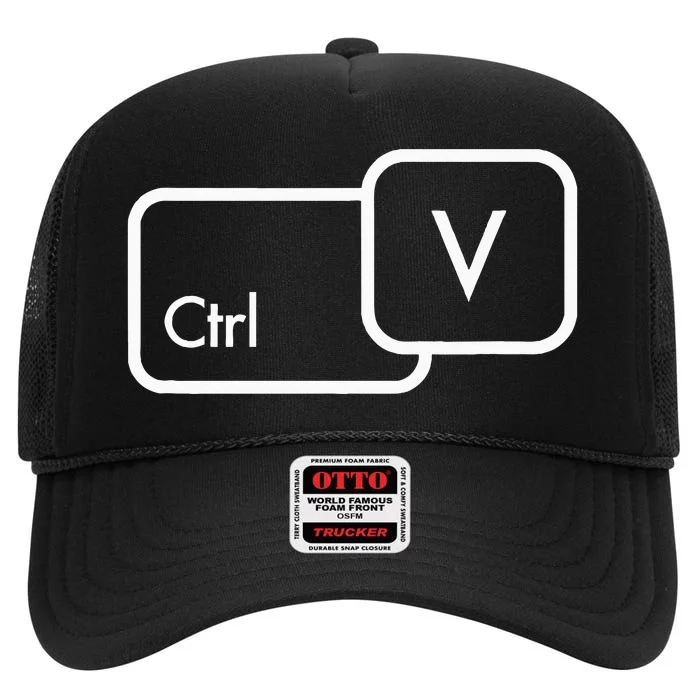 Ctrl V Copy Paste Family Matching High Crown Mesh Trucker Hat