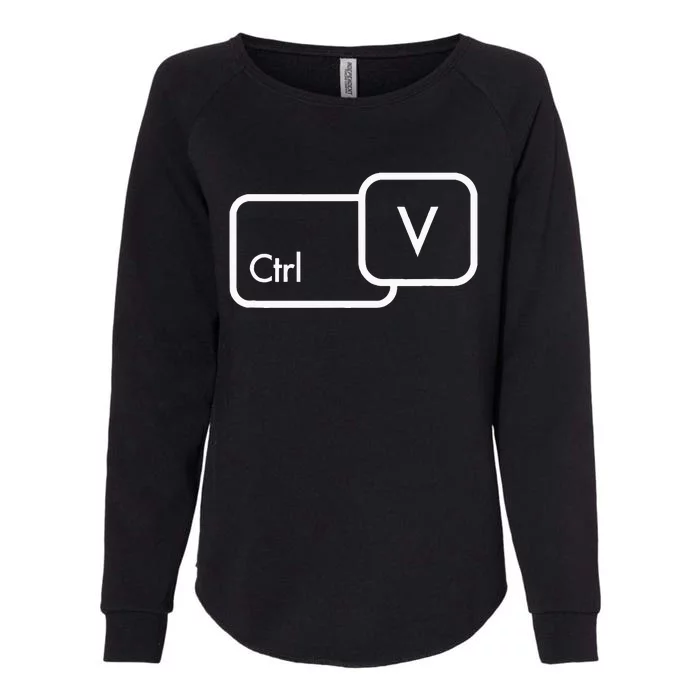 Ctrl V Copy Paste Family Matching Womens California Wash Sweatshirt